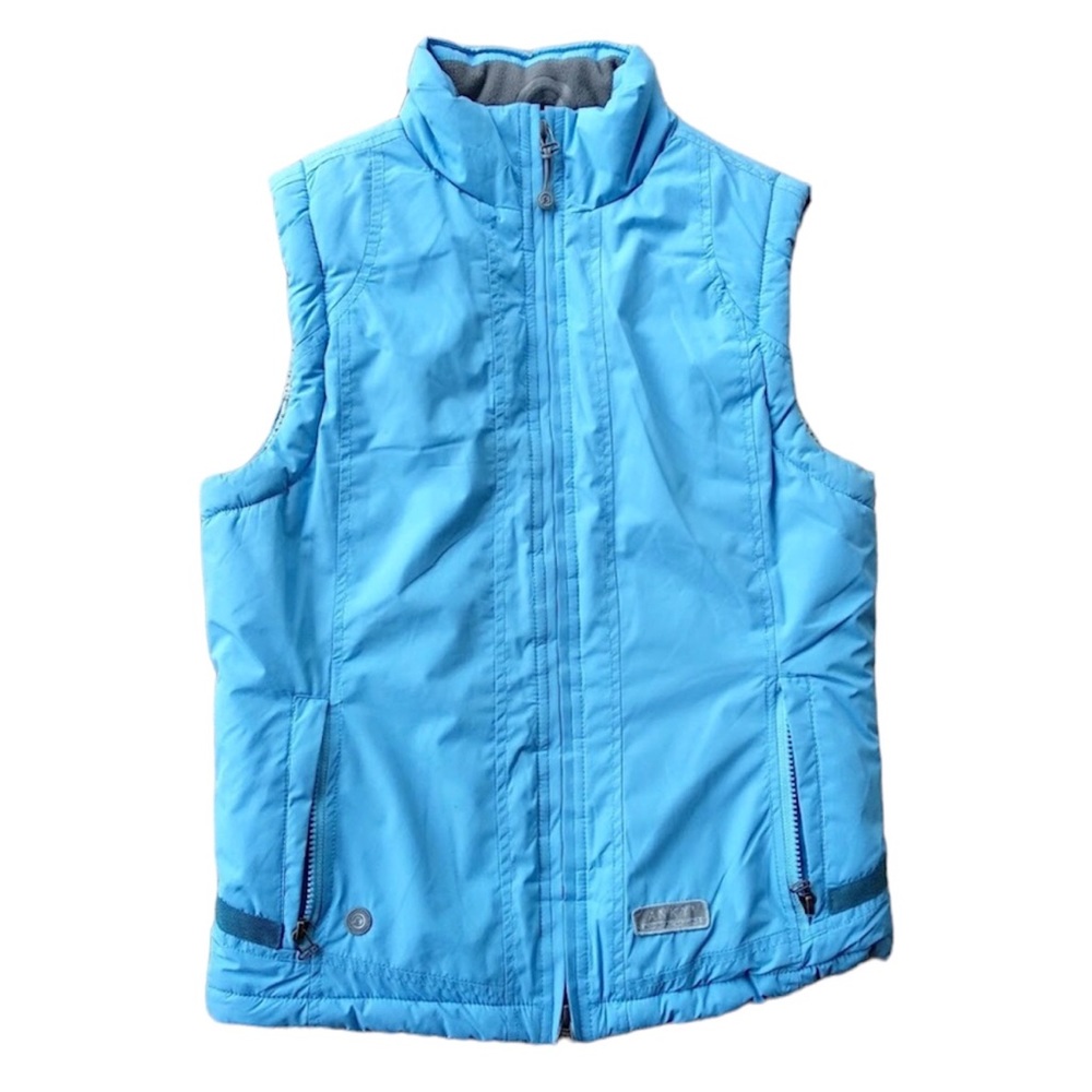 Anky | Water-Repellent Insulated Equestrian Riding Vest 2-Way Zipper Blue Size 6